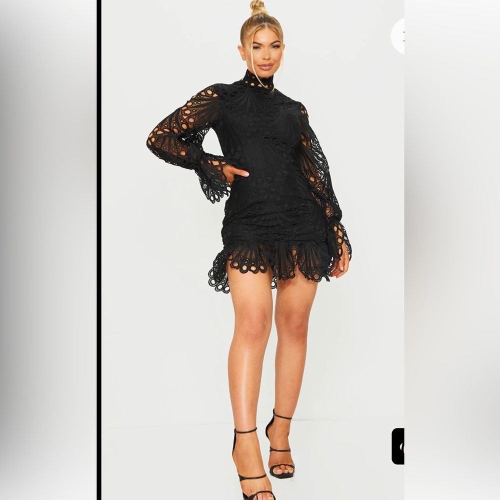 Black Lace Party Dress